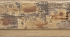Bois peint ivoire griff� us� plat 100X27 mm